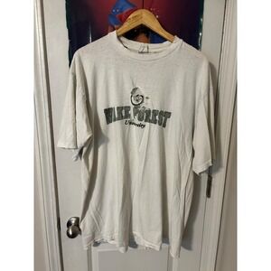 Vintage The Cotton Exchange Wake Forest University Distressed T-Shirt White L